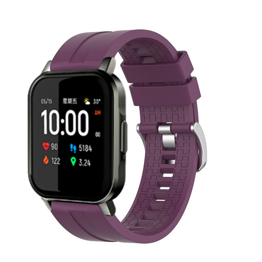 Haylou LS02 Silicone Soft Strap SmartWatch Wrist Bracelet for XiaoMi Haylou LS02 Watchband correa ремешок pulsera opaska Solid