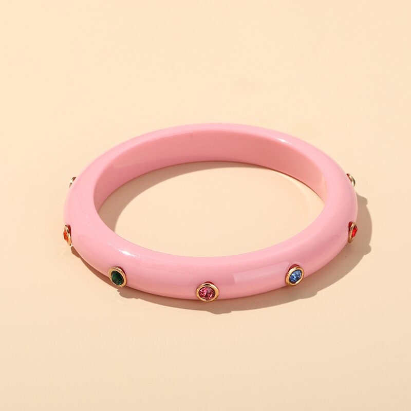 Pulseras de abalorios coloridos de Desinger para mujer, brazalete indio grande de lujo, joyería de de cristal,: KB230-9