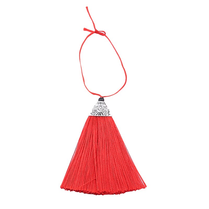 1Pcs/Pack Mixed Color 8cm Hanging Rope Silk Tassels Fringe Sewing Bang Tassel Trim Key Tassels For DIY Embellish Curtain Access