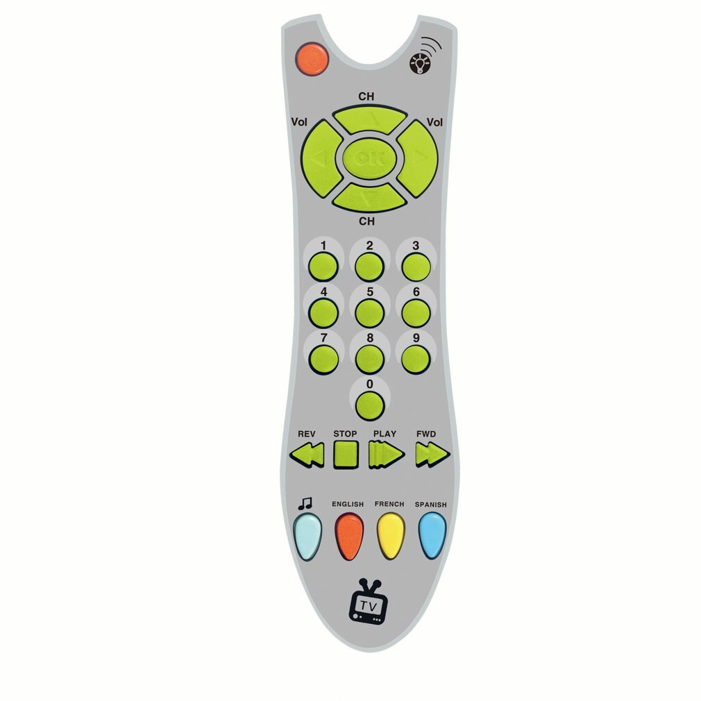 Baby Remote Control Toy Learning Light Remote for Baby Click Count Remote Toys for Boy Girl Baby Infant Toddler Toy: gray