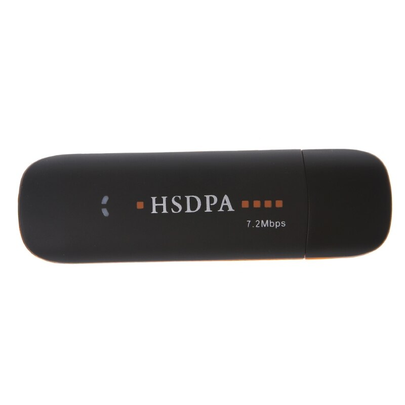 HSDPA USB STICK SIM Modem 7.2 Mbps 3G Oranje Draadloze Netwerk Adapter met TF Sim-kaart