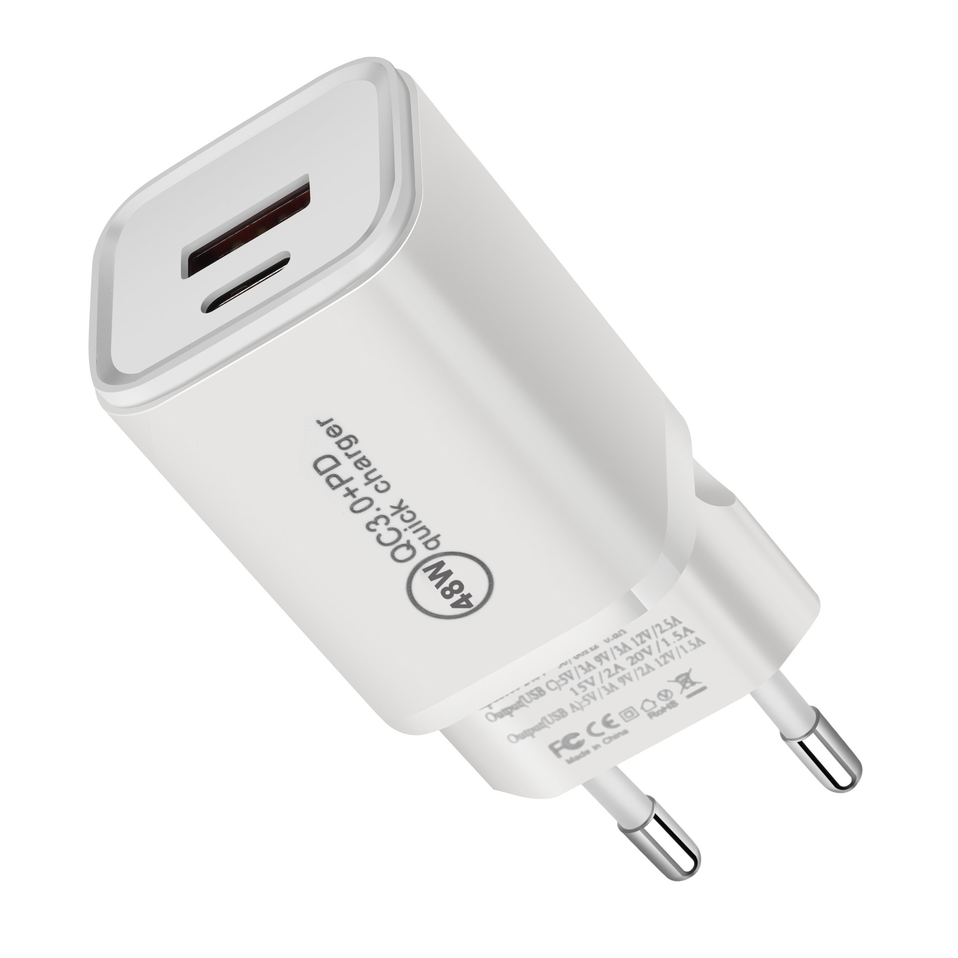 Draagbare Lader QC3.0 Pd Chagrer Voor Iphone 13 Pro Max X Xs Ipad 48W Usb Snellader Voor iphone 12 Xiaomi 12 Uk Au Eu Ons