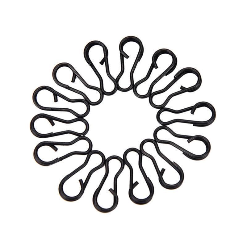 50Pcs Europese Matte Black Grote Pin Vormige Pin Europese Vissen Groep Karpervissen Accessoires