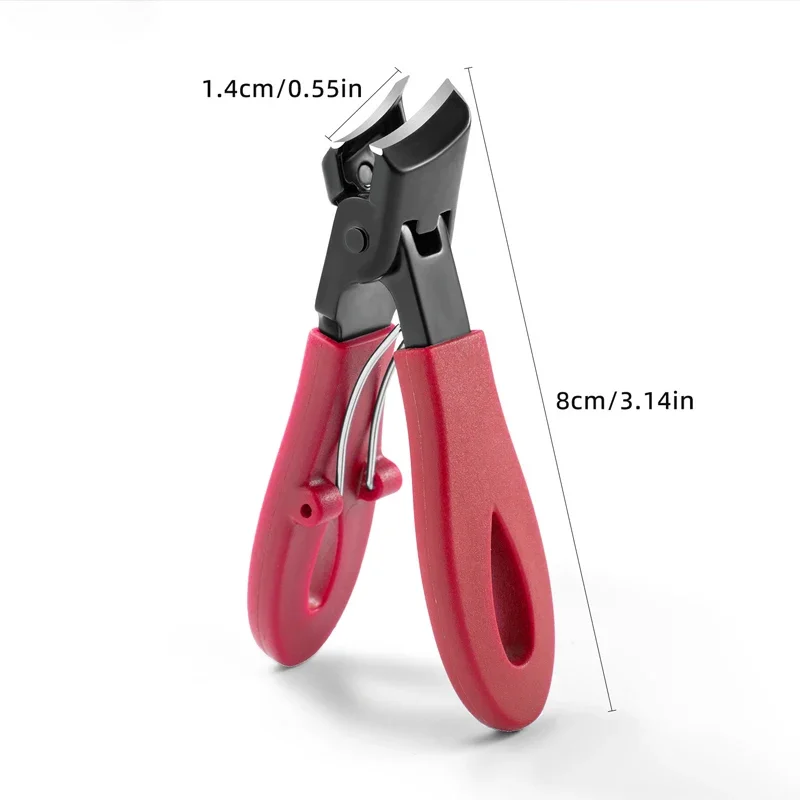 Special Anti-splash Nail Clippers ABS Ingrown Toenail Cuticle Cutter Diagonal Pliers Household Nail Trimmer Manicure Tools: light yellow