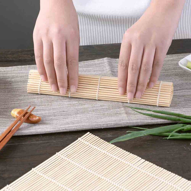 Sushi Rollen Mat Diy Sushi Onigiri Rice Roller Sushi Maker Gereedschap Bamboe Onigiri Rice Roller Sushi Gordijn Keuken Koken Gereedschap