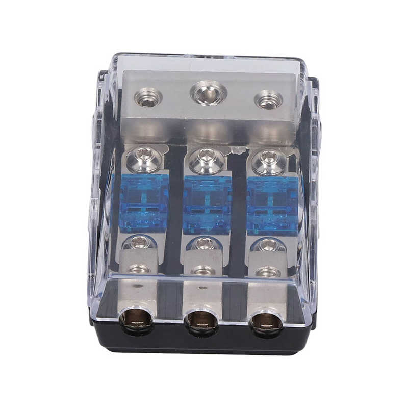 Blok dystrybucyjny bezpiecznika 1 na 3 sposoby uchwyt bezpiecznika ANL wzmacniacz audio uchwyt bezpiecznika 60A blok dystrybucyjny bezpiecznika robić samochodu