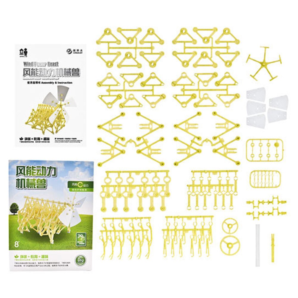 Wind Energie bionisch Tier Ebene Technologie DIY freundlicher Handwerk Spielzeug handgefertigt Roboter Wind Energie Mechanische Tier Montiert Modell