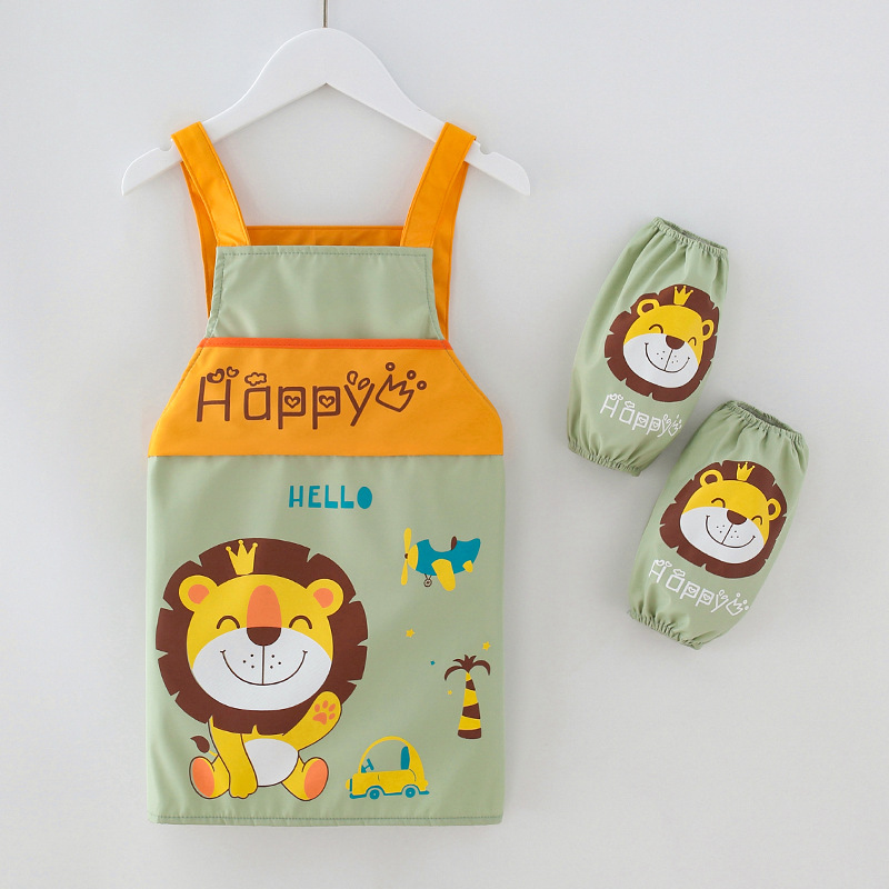 Baby Lätzchen Schürze Art freundlicher Malerei Kochen Backen Schürze Lebensmittel Wasserdichte tapsen Jungen Mädchen Küche Kittel BBQ Kleidung: Stil3 / 150CM
