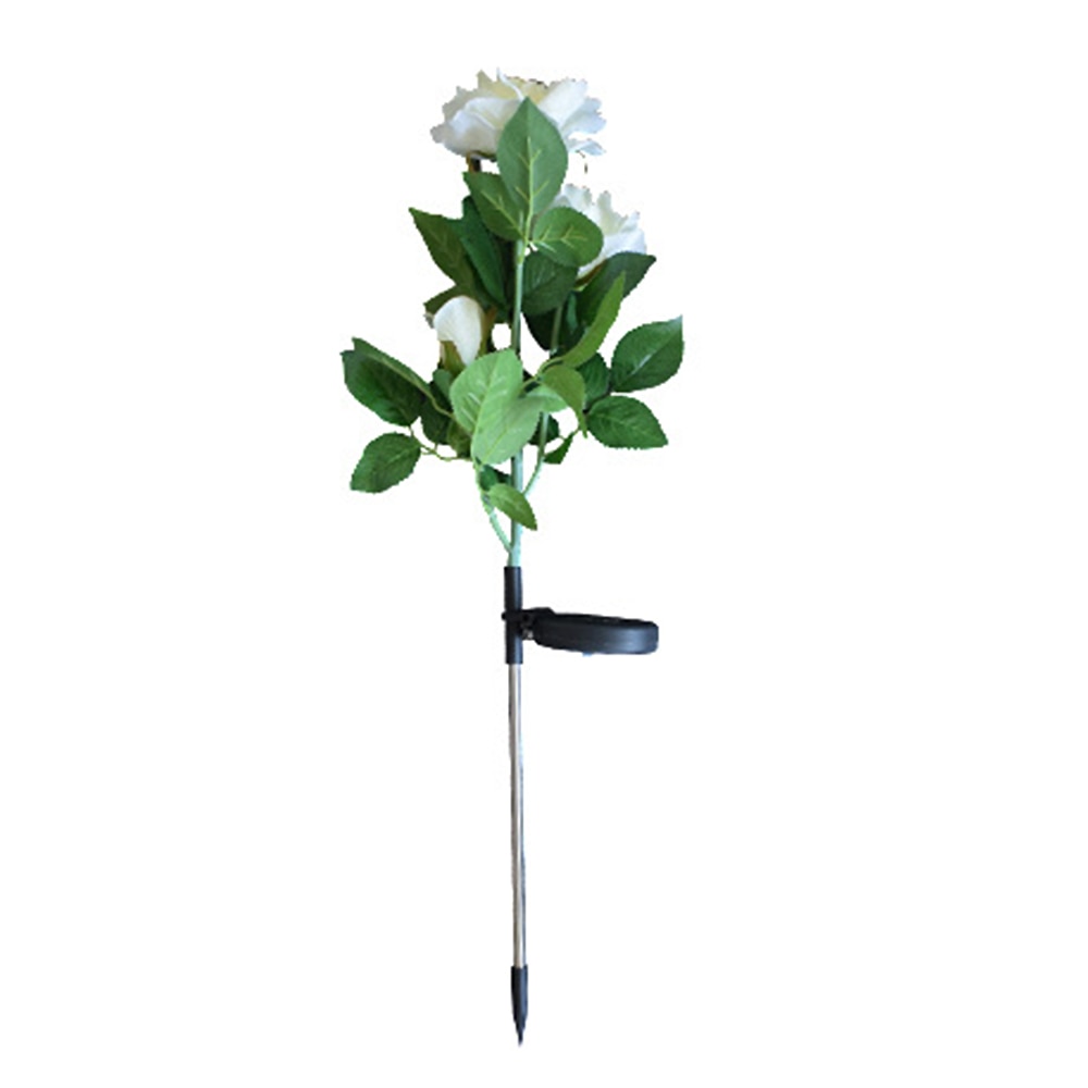 Solenergi roser blomster lys havelandskab lampe udendørs gård led lys smukke romantiske afslappet fest haveindretning 3: 1