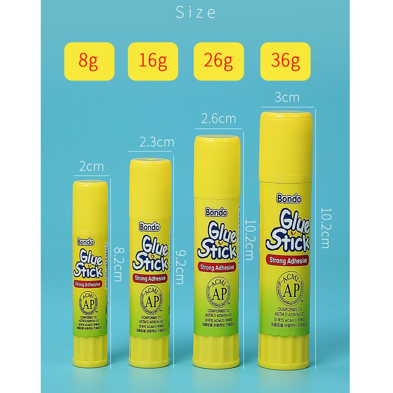 Haute viscosité 1 PC 26g Rotation solide colle bâton lavable étudiant papeterie fournitures de bureau pour enseignant papier bricolage étude