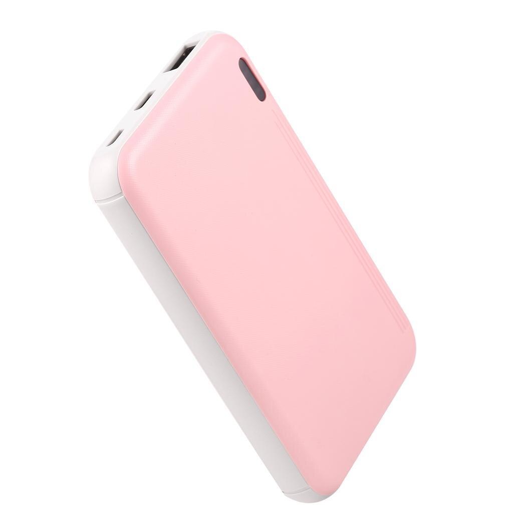 10000mAh Portable batterie externe de Téléphone Portable Chargeur de Batterie Externe chargeur portatif à deux bornes usb Rose Poverbank Charge Rapide Pour iPhone