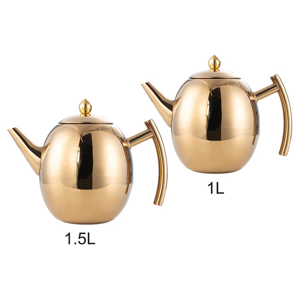 Thee Pot, Nieuwheid Roestvrij Staal Theepot Met Verwijderbare Mesh Thee Filter, Waterkoker Voor Thuis, theepot Voor Losse Blad En Theezakjes
