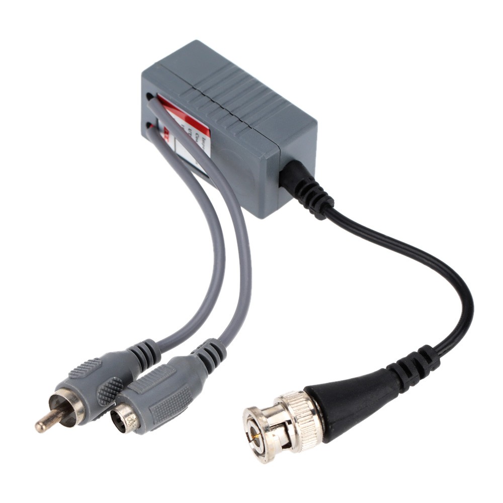 CCTV Camera Audio Video Power Balun Transceiver BNC UTP RJ45 with Audio Video and Power over CAT5/5E/6 Cable