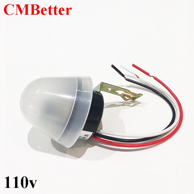 CMBetter Adjustable sensitive Automatic Auto On Off Photocell street Light Switch 10A Photo Control Photoswitch Sensor Switch: 110V