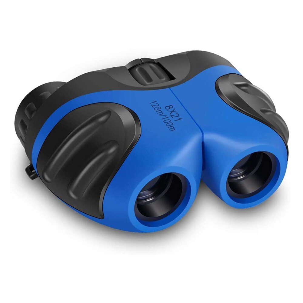 Apexel 8X21 Kids Verrekijker Professionele Hd Mini Spyglass Draagbare Duurzaam Binoculares Telescoop Voor Toerisme Jongens En Meisjes Speelgoed: Blue