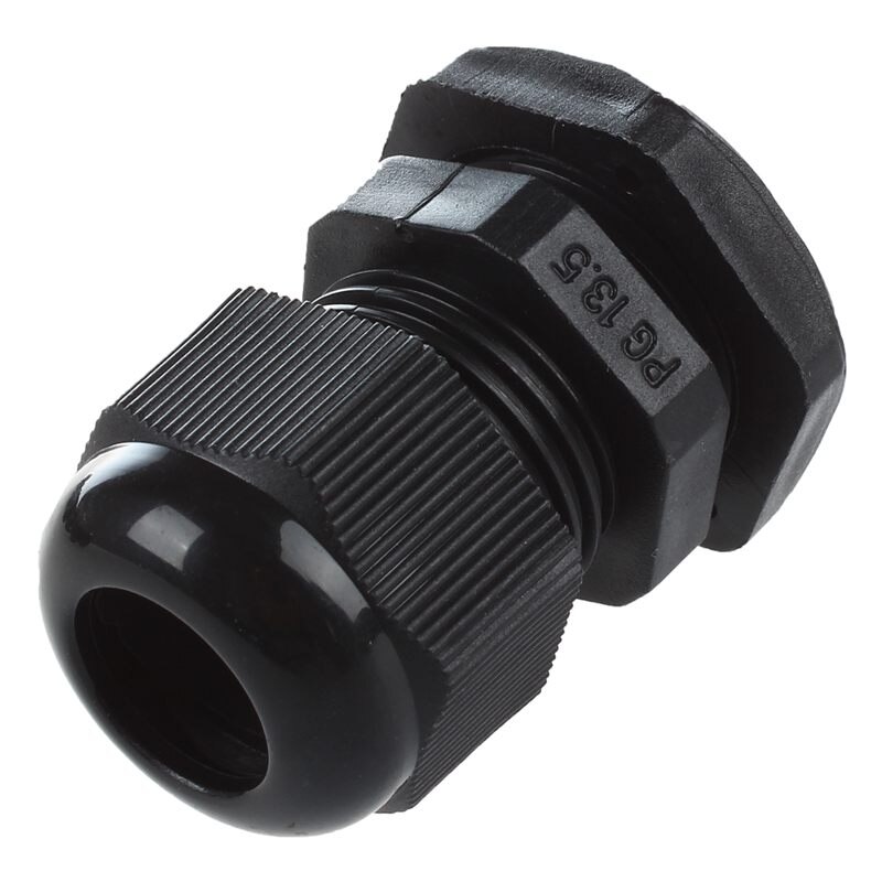 ! 30 Pcs PG13.5 Black Plastic 6mm to 12mm Dia Cable Glands Fastening Connector