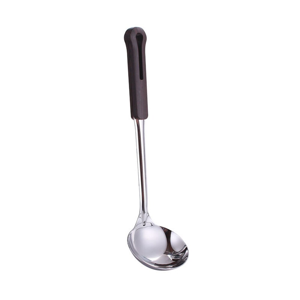 Spatula Cooking Utensils Stainless Steel Household Full Set of Colander Kitchen Utensils Kitchen Spoon Cooking Shovel Soup Spoon: D