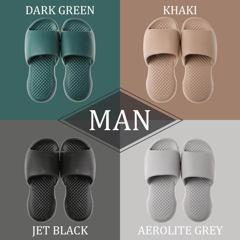 Ultra Cloud-Soft Slippers Men's Slippers Indoor Poop Shoes For Man Soft Summer EVA Sandals Mute Non-slip Women Fish Slides Bathr