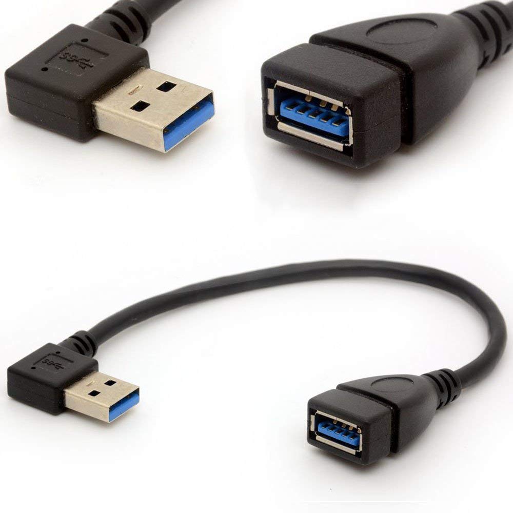 USB 3.0 Verlengkabel Hoek 90 Graden Adapter Type A Man-vrouw Hoge Speed Verbinding