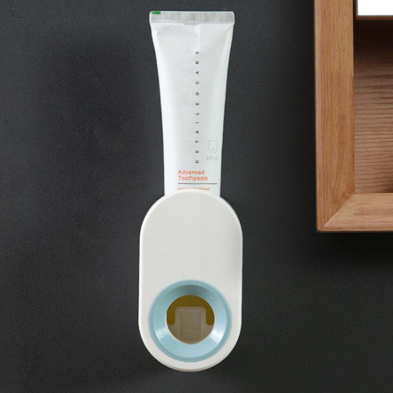 Automatic Toothpaste Dispenser Auto Squeezer Home Hands Free Toothpaste Squeezer Dust-proof Toothbrush Holder Wall Bathroom Tool
