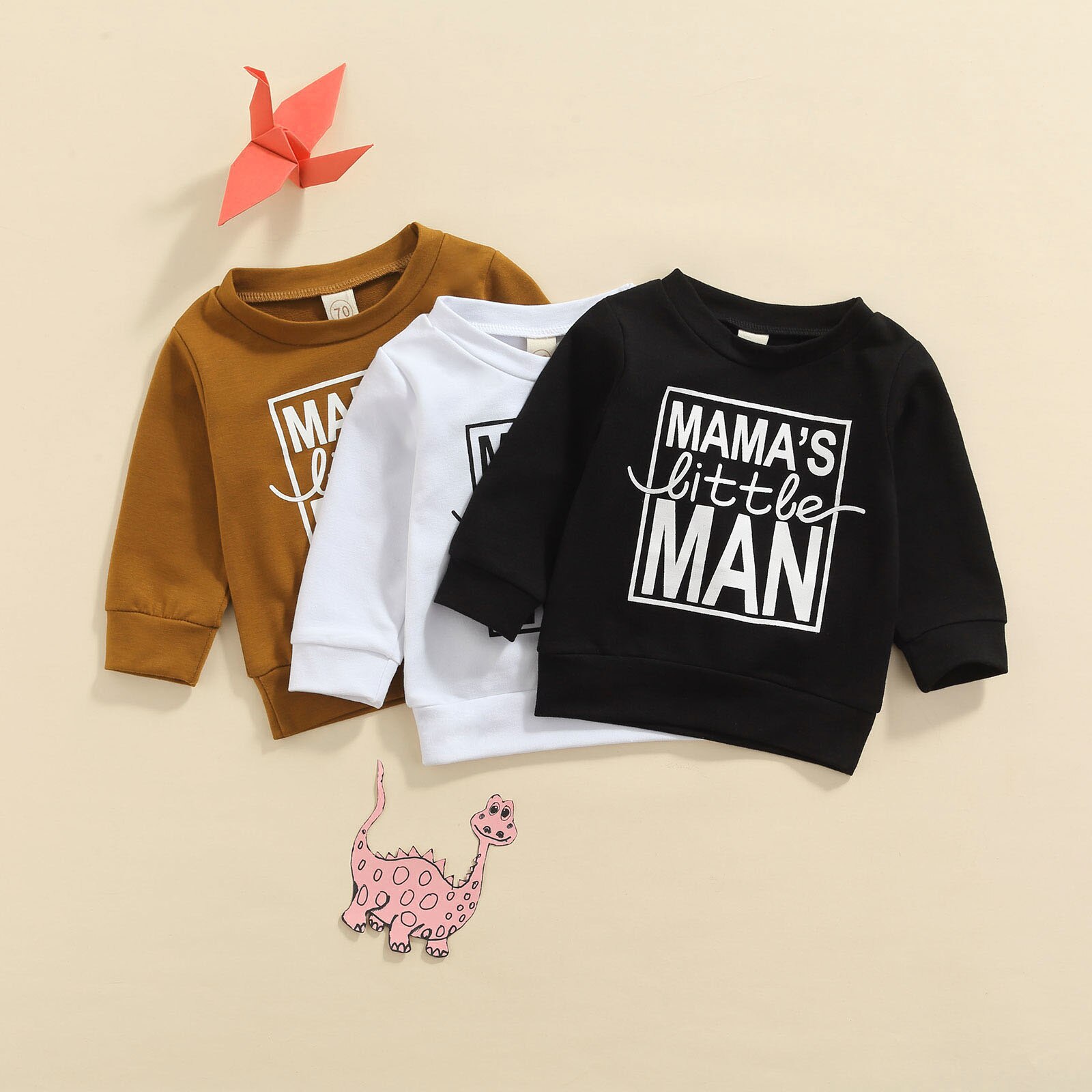 0-3Y Baby Boys Casual Sweatshirt Hoodies Autumn Baby Clothes Letter Printed Long Sleeve Pullover Sweatshirts Toddler Tops