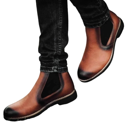 Botas Chukka Coutgo Para Hombre, Botines Tipo Desierto, Botines De Gamuza Con Cordones, Apilados, Tacón Bajo, Botines