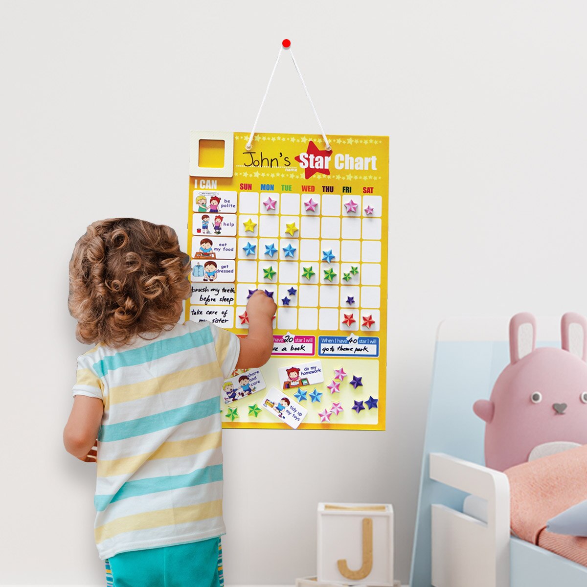 SHOP Learning Responsibility Star Chart magnetic chore board magnetic star chart reward chart
