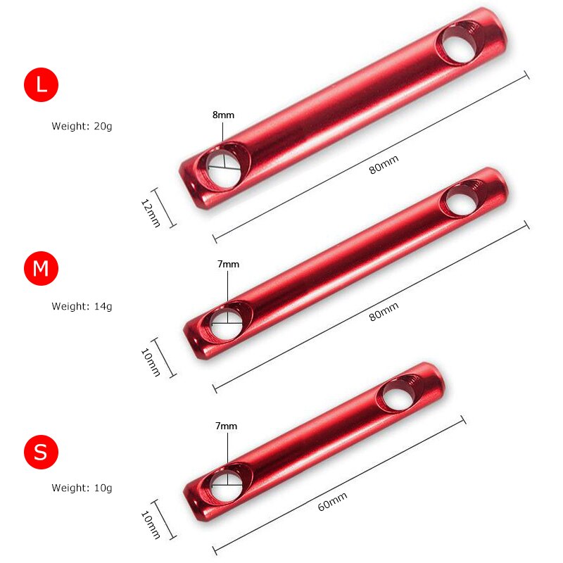 seilspanner, aluminium tent guyline runner spanner tent luifel touw accessoires drie ogen open touw gesp (groot rood
