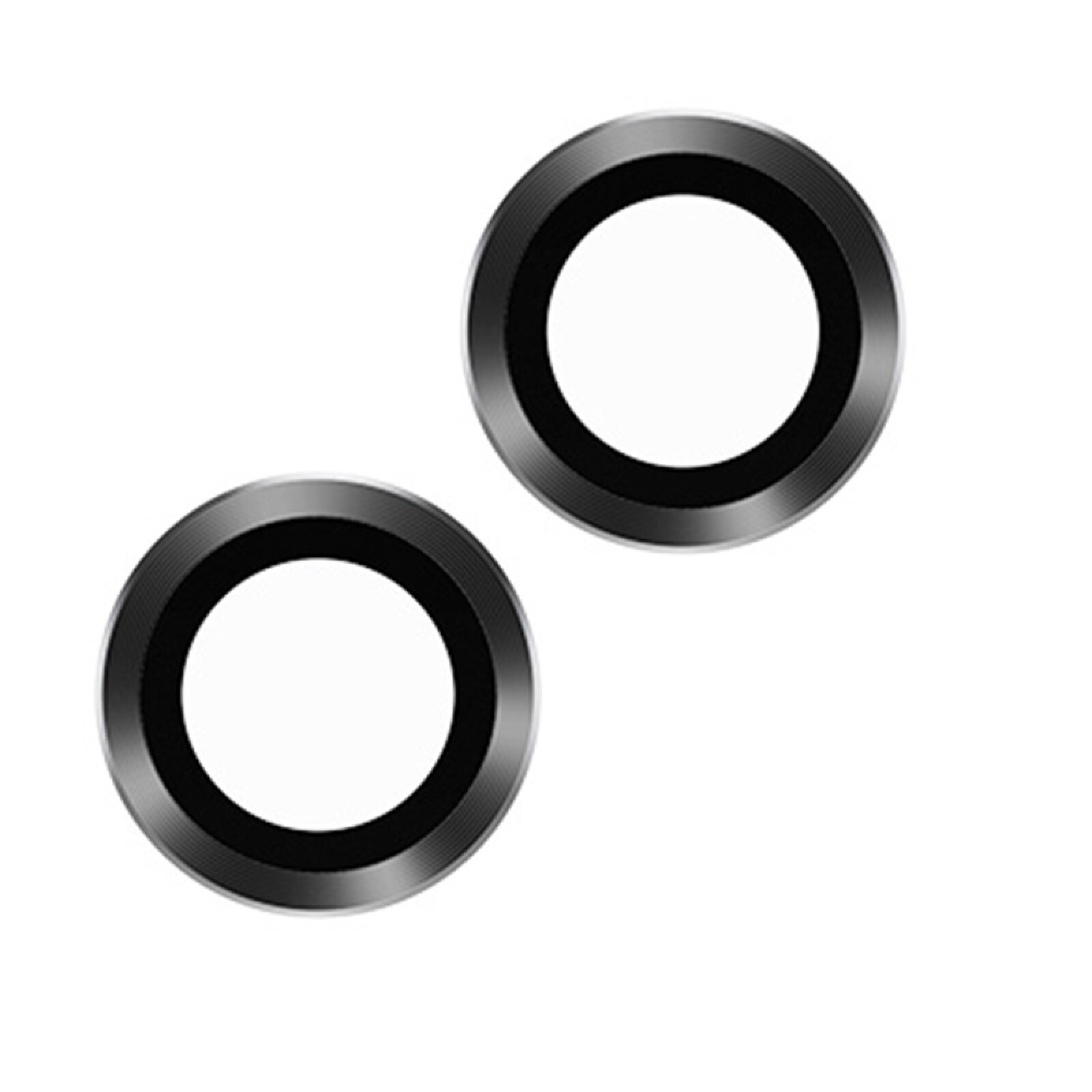 TOTUDESIGN AB-061 Golden Shield Series Metal Frame Camera Lens Film For iPhone 13 mini / 13: Black