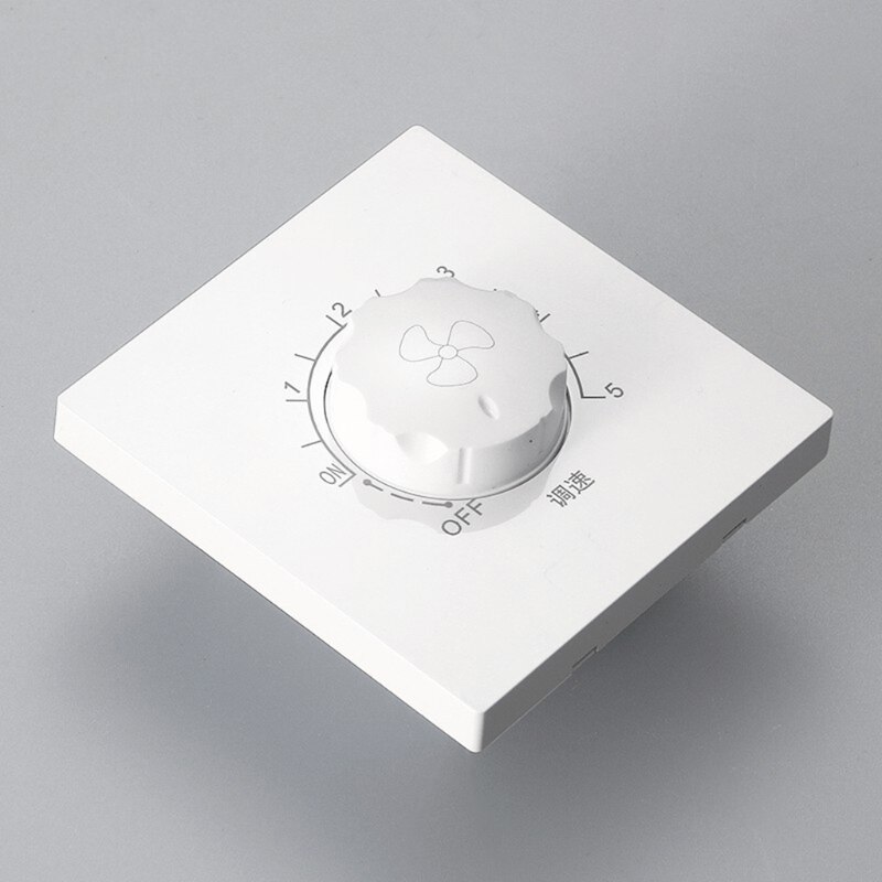 Uso domestico nascosto 86 tipo 220V 10A regolazione ventilatore a soffitto interruttore di controllo della velocità interruttore a pulsante a parete R2JD