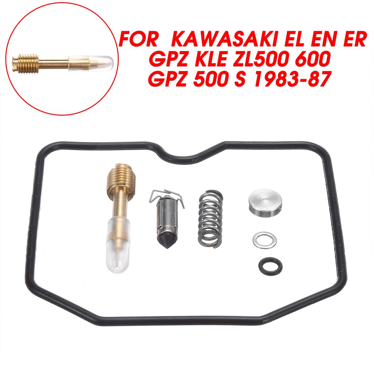 Autoleader Kit de réparation de carburateur | Pour moto EL EN ER GPZ KLE ZL 500 GPZ 600 GPZ 500 S 1983-1987
