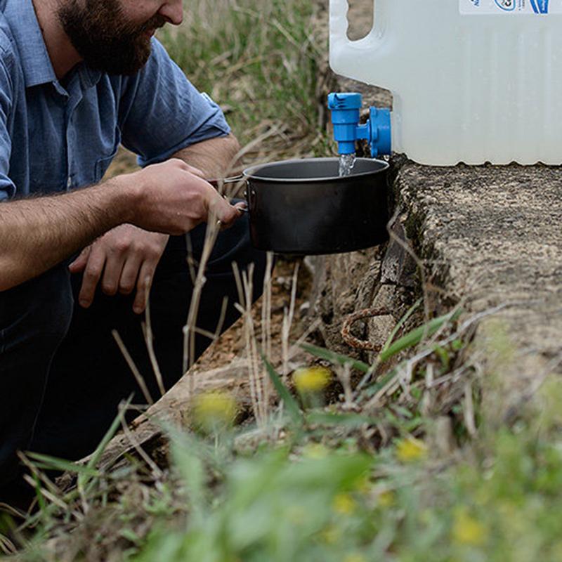 15L Portable Bucket Outdoor Traveling Accessories Camping Home Drinking Storage Bucket With Tap Water Storage Tank Transparent