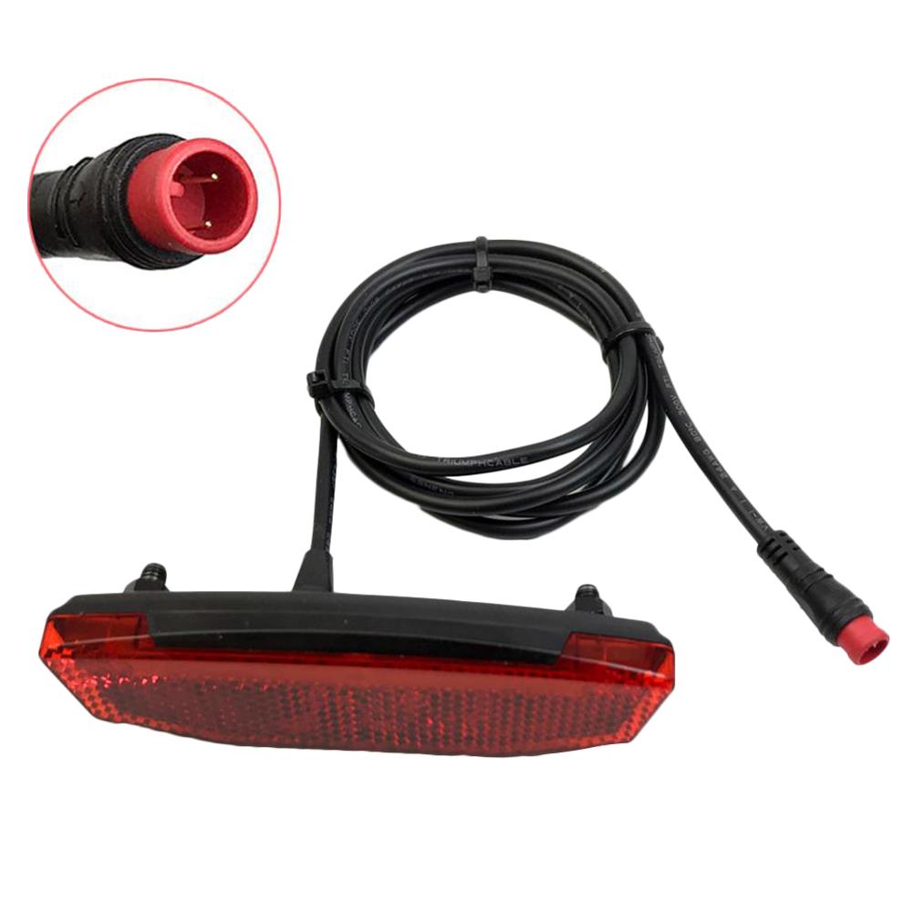 36V/48V Elektrische Fiets Achterlicht Elektrische Fiets Brake Indicator Led Achterlicht Waarschuwing Lamp Night Veiligheid fietsen Accessoire: Waterproof connector