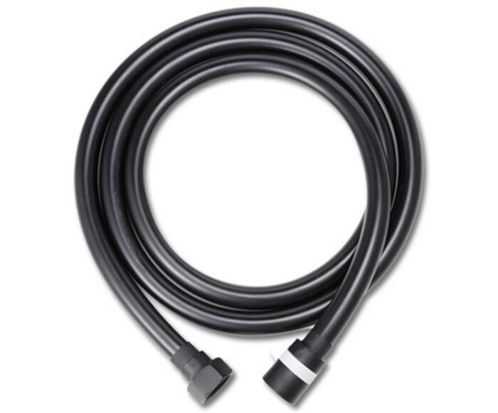 1.5m pvc black color hose shower pipe G1/2&quot; PVC Flexible Plumbing Hoses Tube For Bathroom shower Set PH01