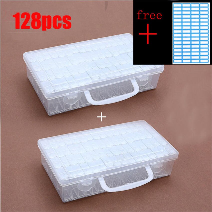 Grote Diamant Schilderen Tool Container Diamant Borduurwerk Stone Opslag Accessoire Mozaïek Gemak Doos Met Gratis Sticker