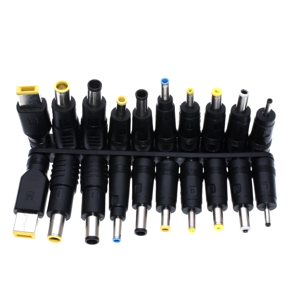 Adaptateur universel 10 pièces/ensemble | Pour ordinateur portable, chargeur d'alimentation cc, embouts d'adaptateur, connecteur Jack à brancher, charge
