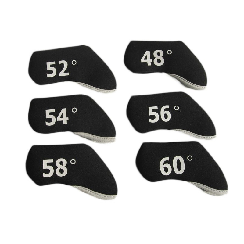 Golf Zand Wedge Head Covers Golf Wedge Headcovers 6 Stks/pak Nummers Gedrukt