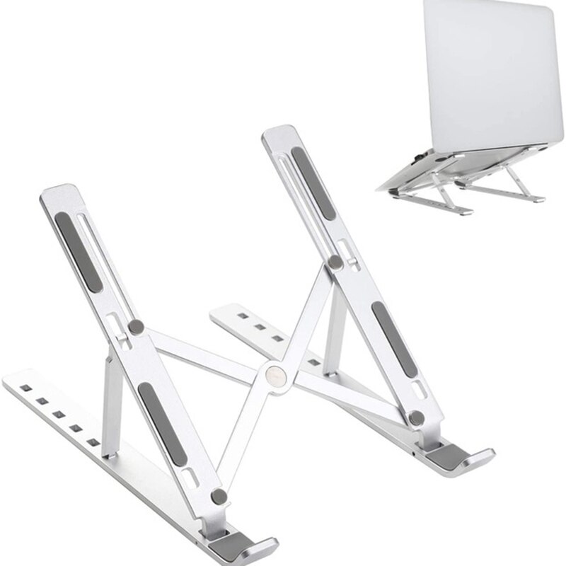 Laptopstandaard voor macbook pro air notebook, opvouwbare laptophouder van aluminiumlegering, laptophouder voor notebook: B