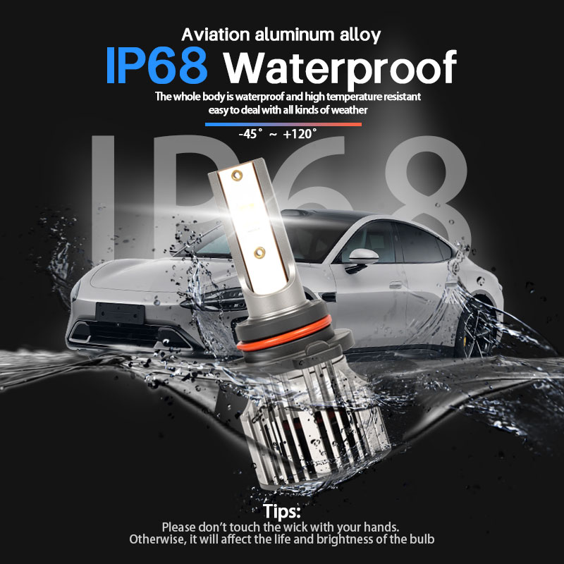 Bombilla de faro de coche H1 H3 H7 H11 H8 H9 9005 HB3 H10 9006 HB4 9004 H13 H4/HB2/9003 (alto/bajo) luz brillante accesorios para automóviles LED