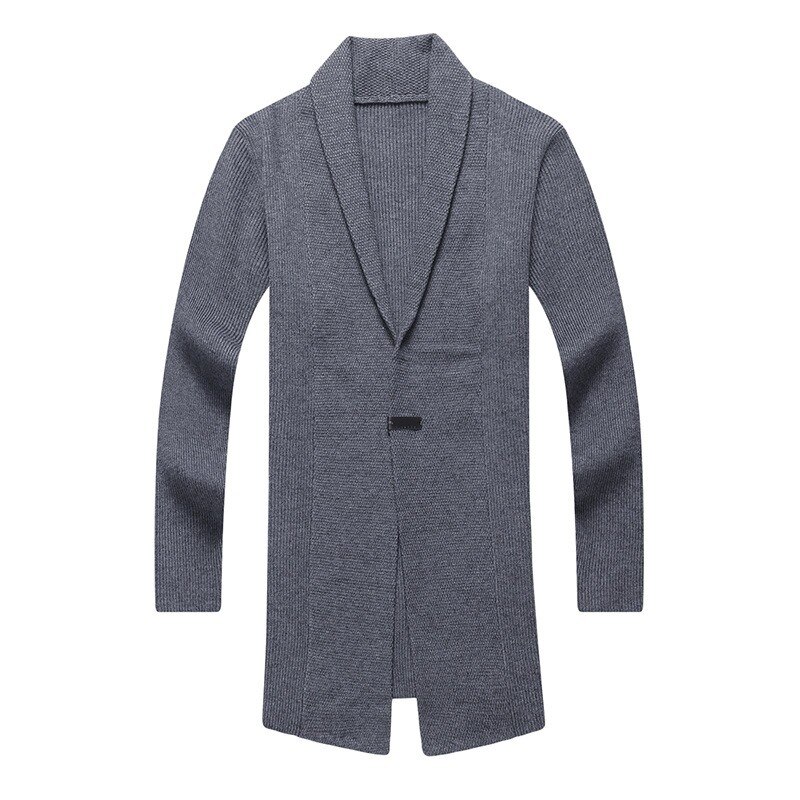 Heren vest trui herfst x-lange gebreide trui jassen mode enkele knoop gebreide trui jas heren casual vest trui