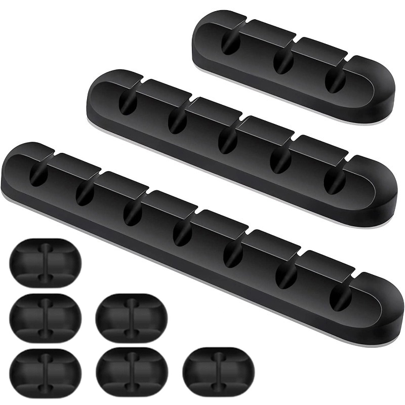 Cable Organizer Silicone USB Cable Winder Desktop Tidy Management Clips Cable Holder For Mouse Keyboard Headphone Wire Organizer