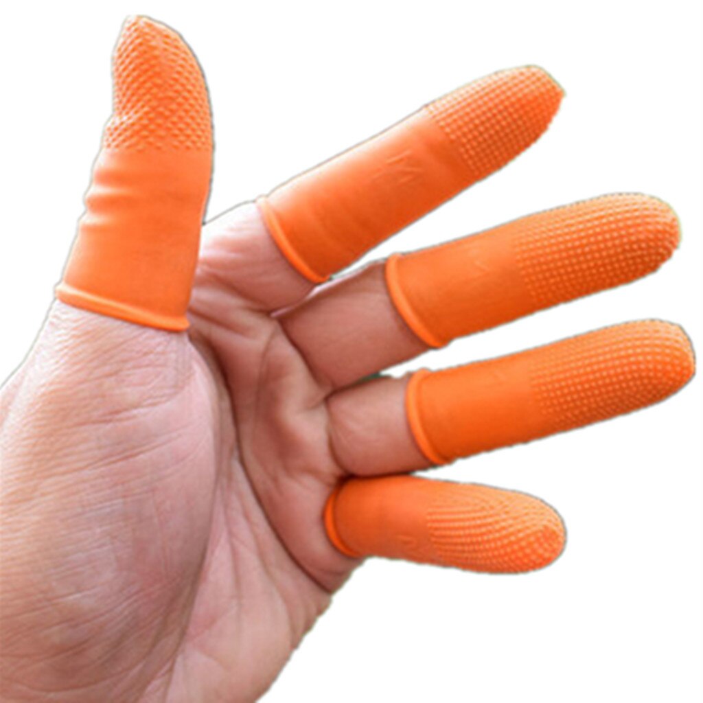 100Pcs Waterdichte Rubberen Latex Vinger Handschoenen Voor Afwas Wasserij Huishouden Vinger Babybedjes Vingertop Beschermende Disposable: C