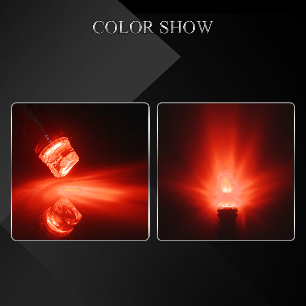 6V 6.3V ca cc 50 pezzi BA9S GE44 47 2835 lampadina per pinna macchina giocattolo gioco auto luce bianco blu rosso verde ambra rosa bianco caldo: Rosso