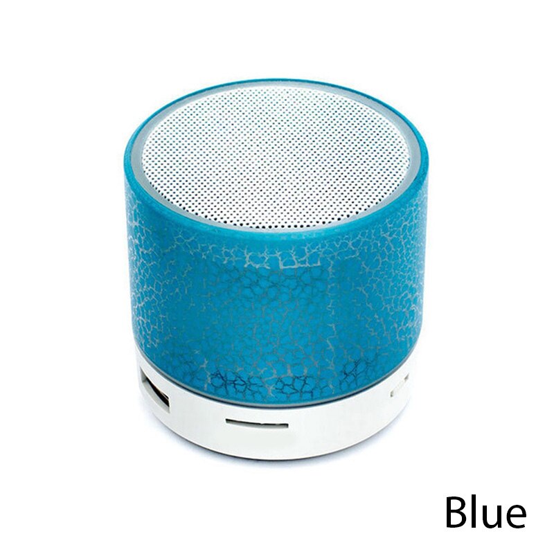 Wirless Bluetooth Speaker Led Light Crack Mini Portable Speaker Outdoor Sound Box Voor Mobiele Telefoon: Blauw