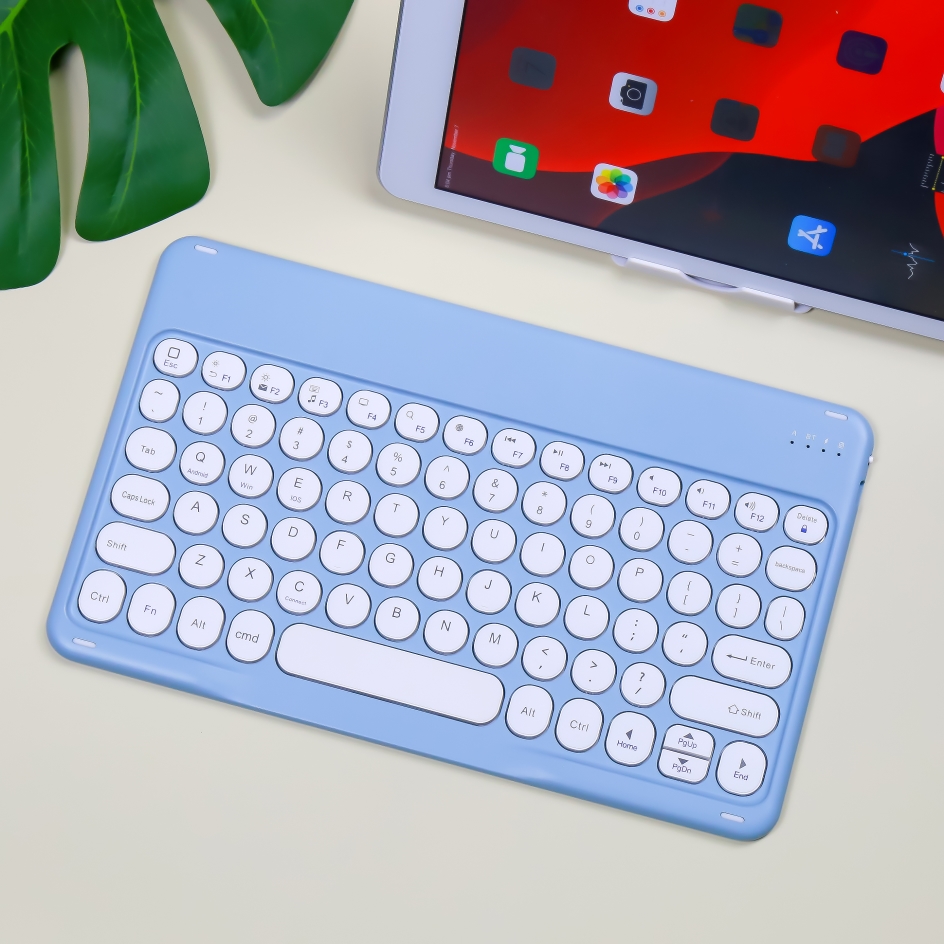 For iPad Keyboard Mouse For iPad Mini 6 7.9 inch Mini 5 Mini 4 Mini 123 Mini Keyboard Teclado keyboard for cell phone: Haze Blue B