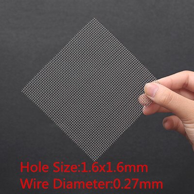1 Stck, Fenster Gittergewebe Vorderseite Fix Gittergewebe Universal- Reparatur Leisten Stoßstange Edelstahl Kühlergrill Filter Netz, 100cm Breite * 100cm Länge: 1.6x1.6mm Loch