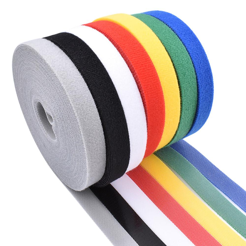 Farverig nylon plante bandage velcro binde have plante form tape nylon plante bandage ultra tynd velcro binde havetilbehør