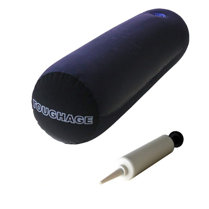 Multifunctionele Opblaasbare Lange Body Kussen Lumbale Been Yoga Kussen Reizen Posities Ondersteuning Luchtkussen Met Plastic Handpomp: With Hand Pump