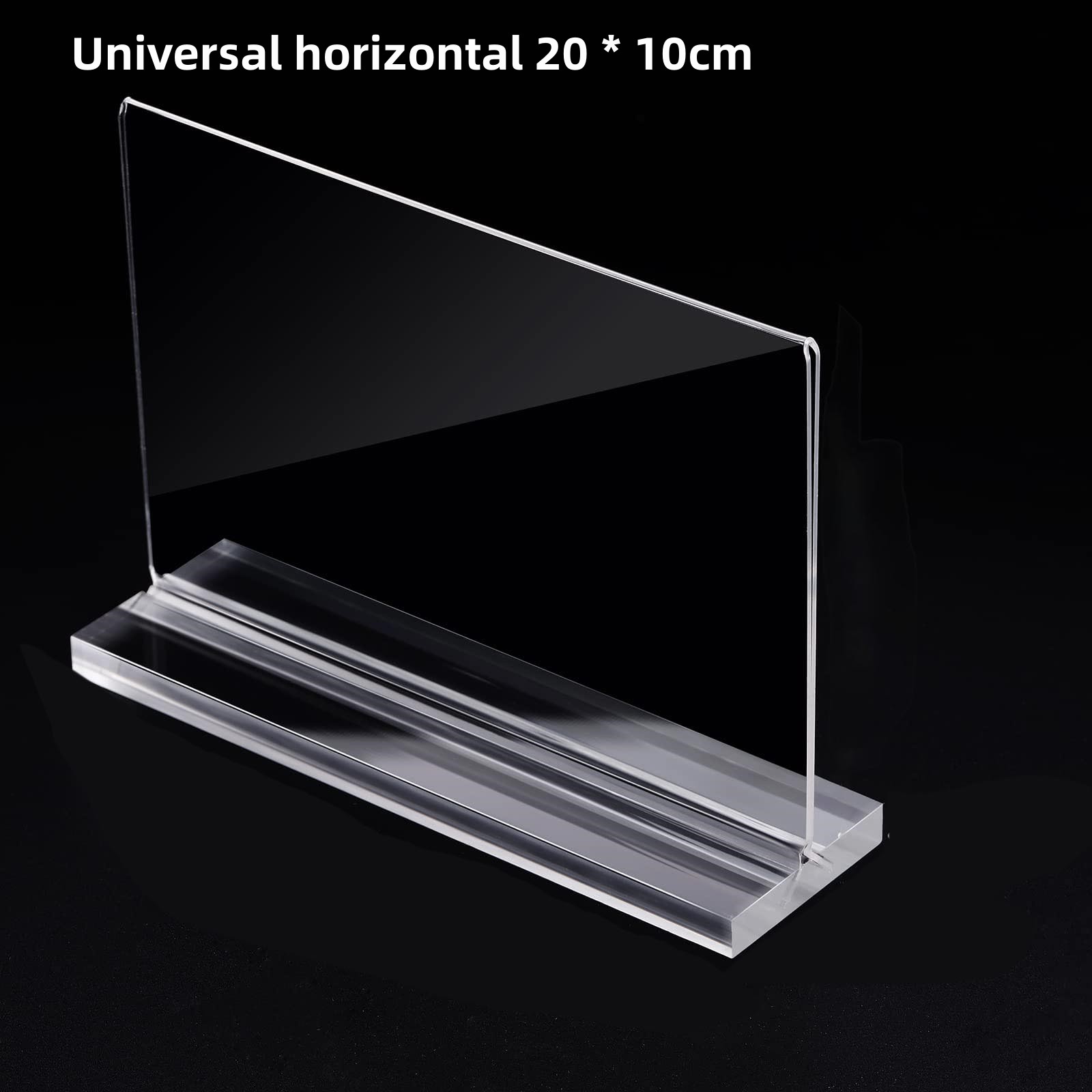 1Pcs Acrylic Sign Holder Clear Table Menu Display Stand Standing Double Sided Clear Acrylic Sign Office Store Restaurant Meeting: ROSE RED