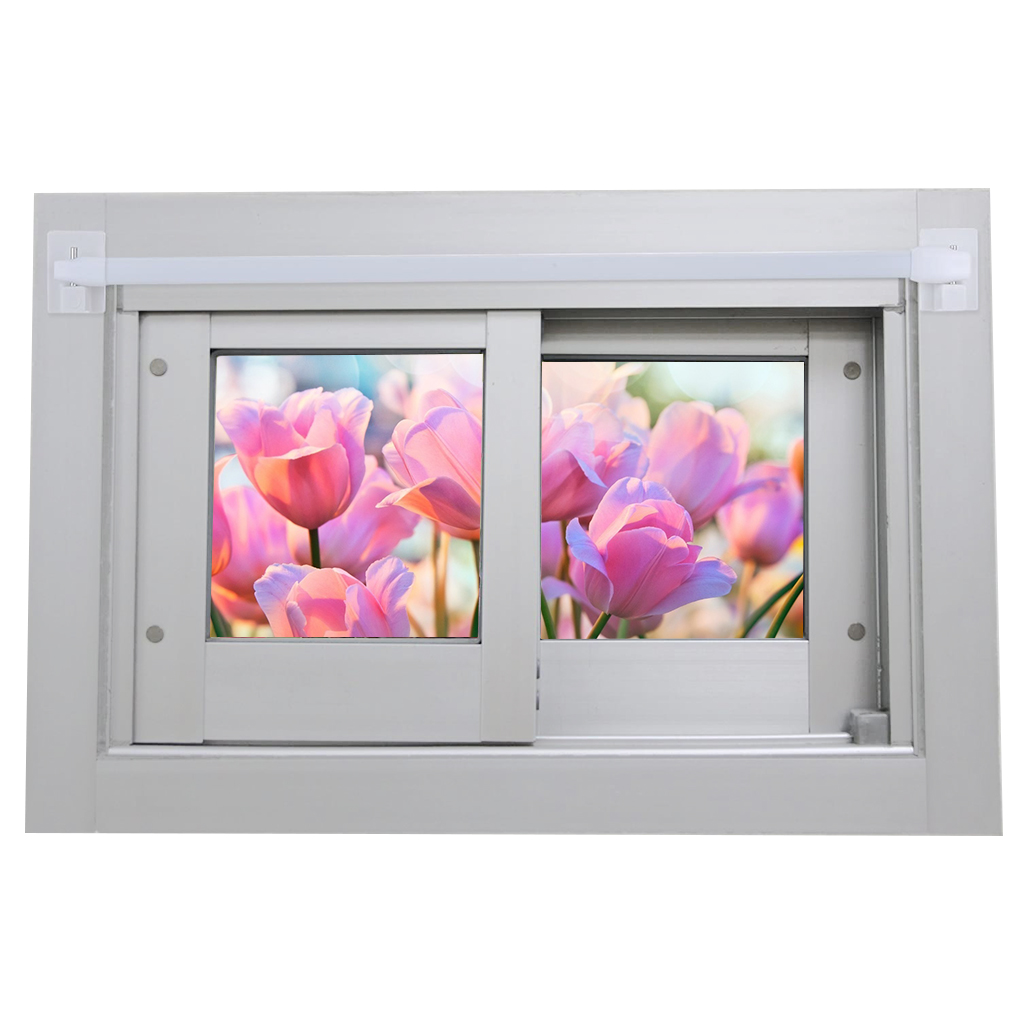 Spring Tension Rod Extendable Curtain Rod Adjustable Firm Bathroom Rod Self-adhesive Cupboard Rod